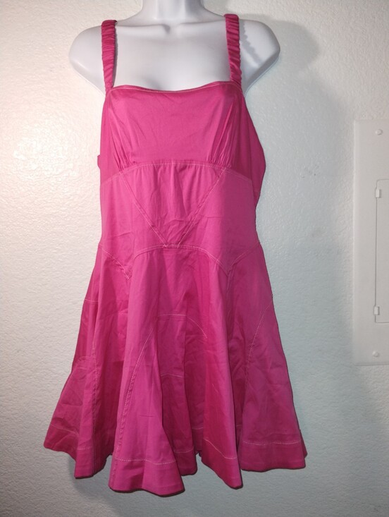By Anthropologie Dresses & Skirts - By Anthropologie Dress Hot Pink Size Medium Fit & Flare Barbiecore
